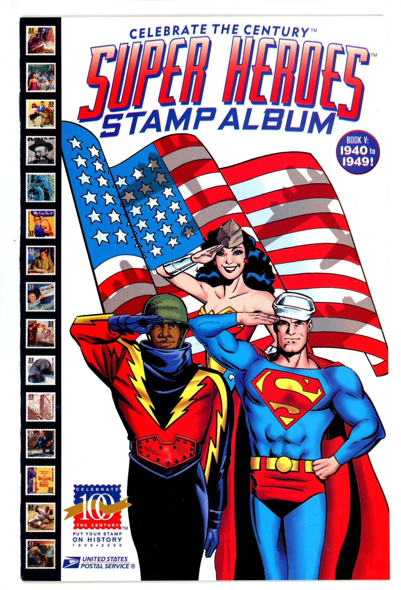Super Heroes Stamp Album 5 High Grade (1998) 