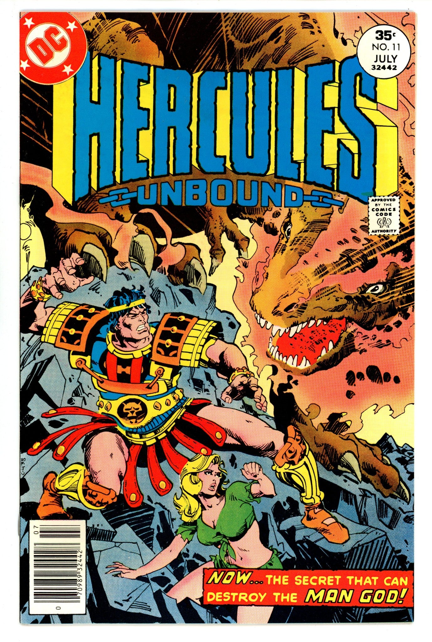 Hercules Unbound  11  VF- (7.5)  (1977)   
