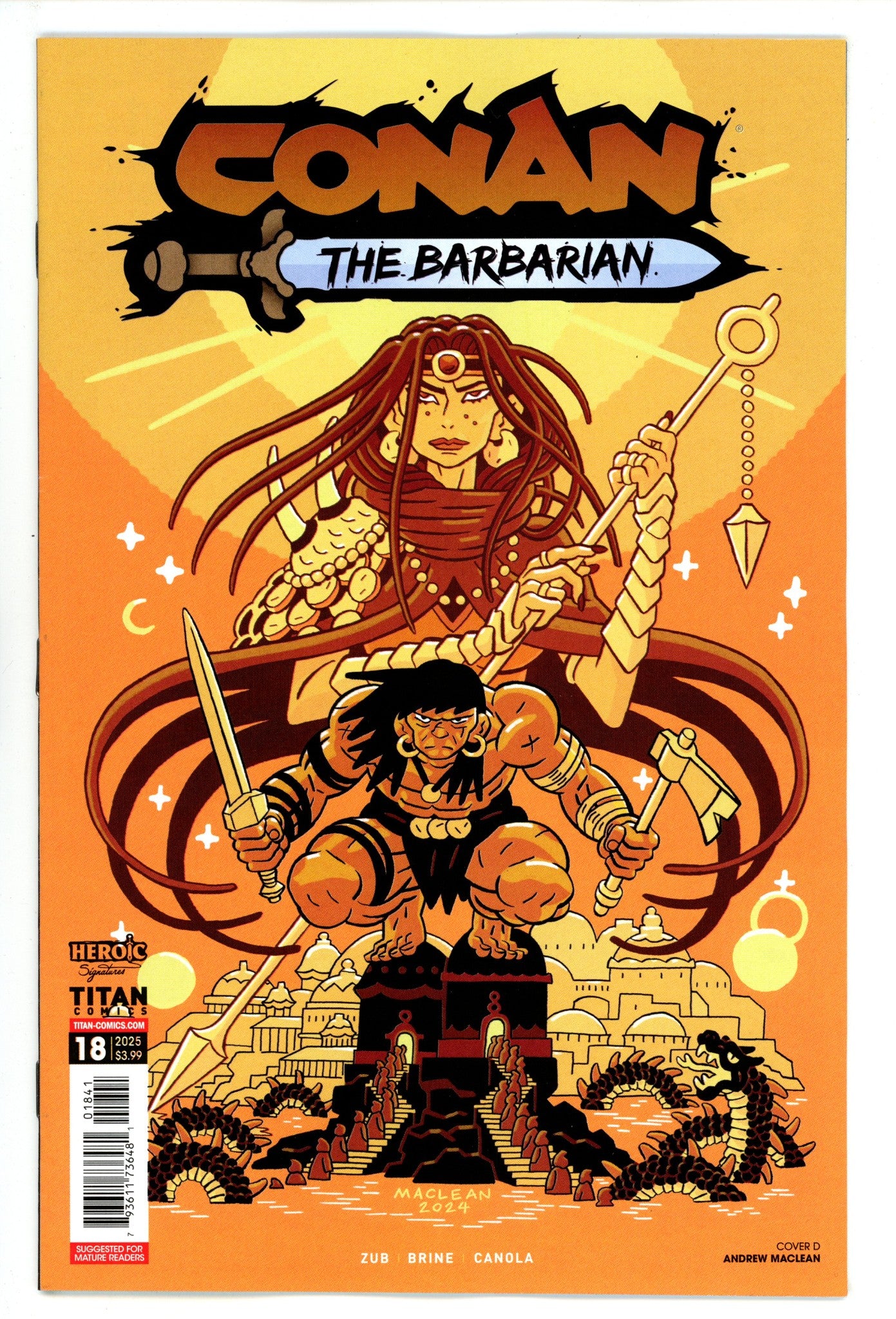 Conan Barbarian 18 Maclean Variant (2025)