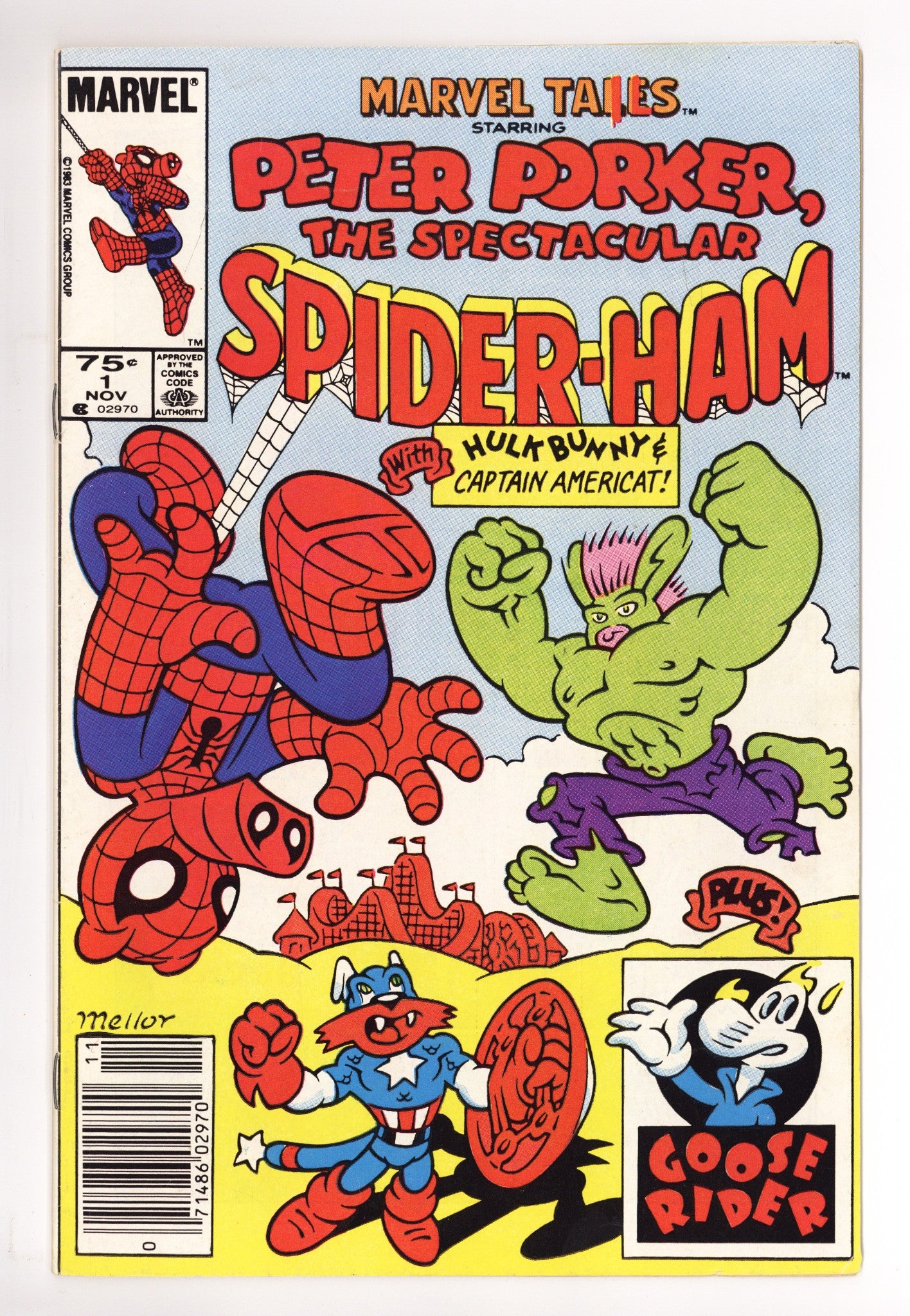 Marvel Tails Starring Peter Porker, the Spectacular Spider-Ham 1 VG+ (4.5) (1983) Canadian Price Variant 