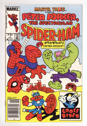Marvel Tails Starring Peter Porker, the Spectacular Spider-Ham 1 VG+ (4.5) (1983) Canadian Price Variant