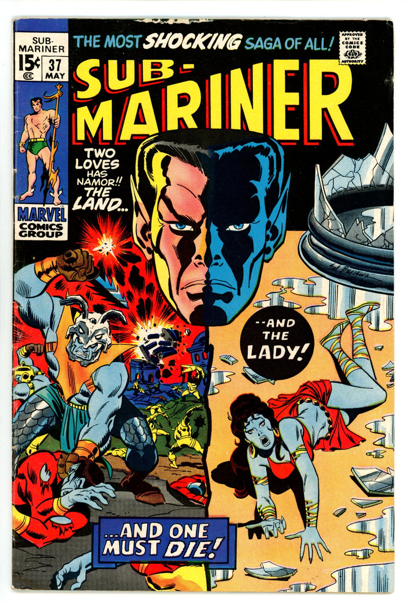 Sub-Mariner Vol 1 37 FN- (5.5) (1971) 