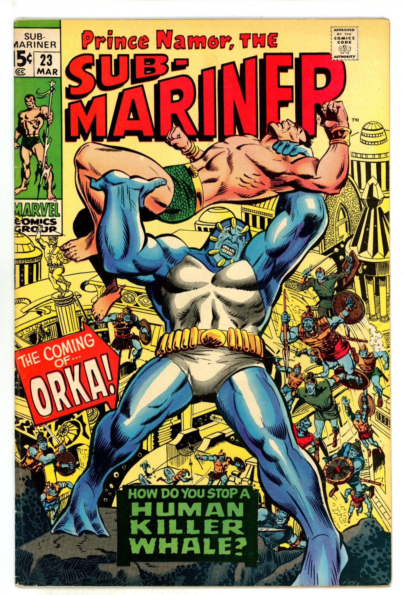 Sub-Mariner Vol 1 23 FN/VF (7.0) (1970) 