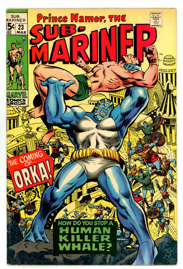 Sub-Mariner Vol 1 23 FN/VF (7.0) (1970)