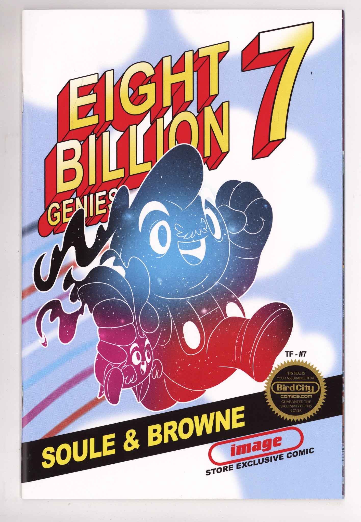 Eight Billion Genies 7 VF/NM (9.0) (2023) Forstner Mario Homage Exclusive Variant 