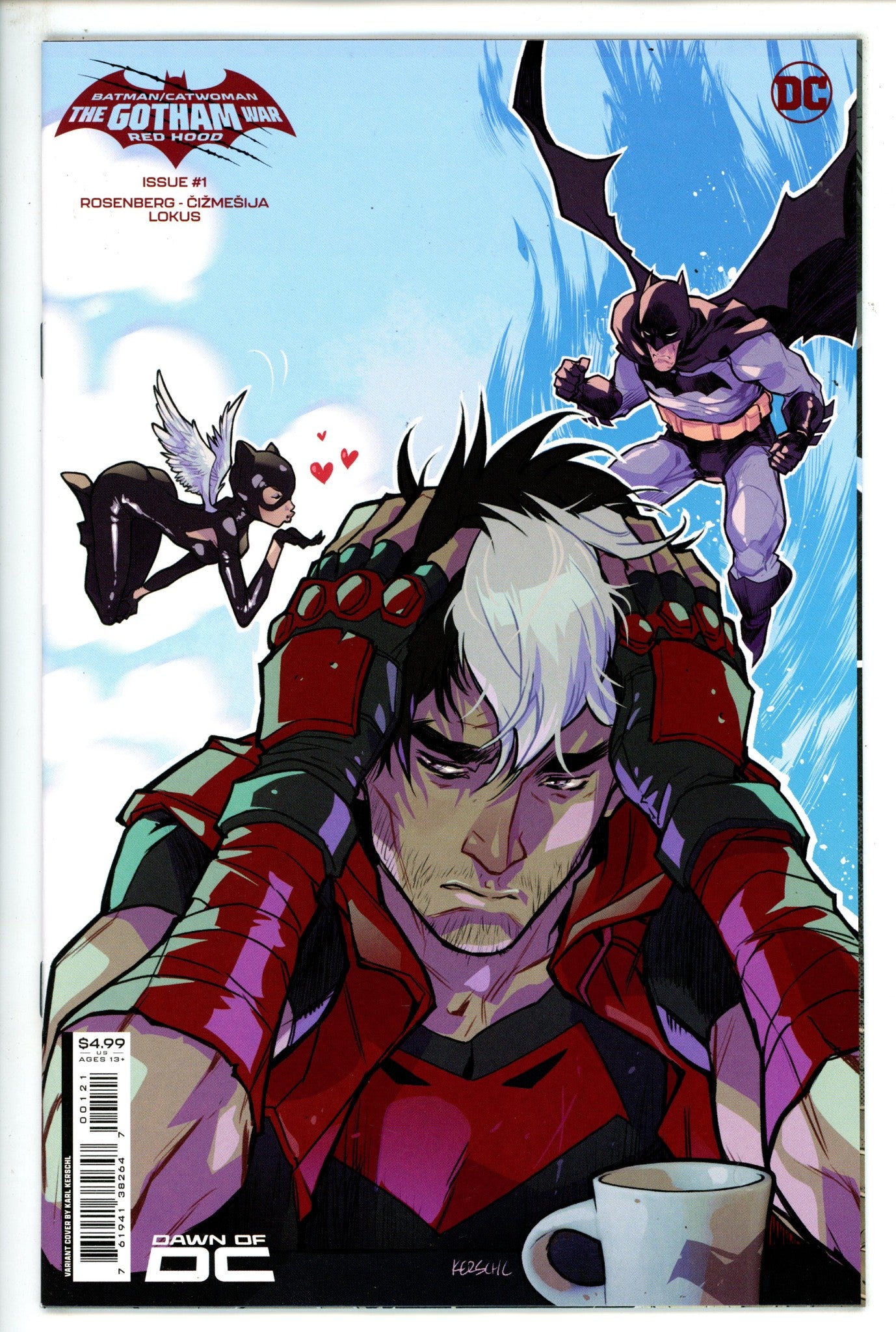 Batman Catwoman The Gotham War Red Hood 1 Kerschl Variant (1900)