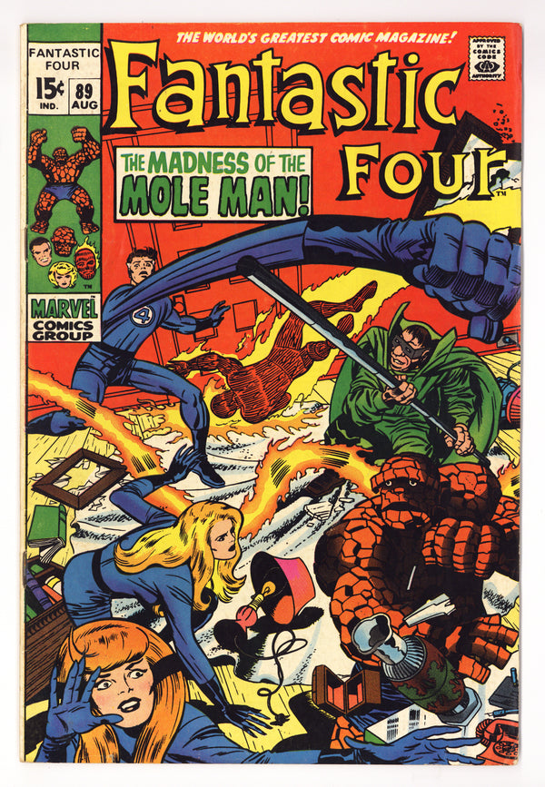 Fantastic Four Vol 1 89  VG+ (4.5)   (1969)