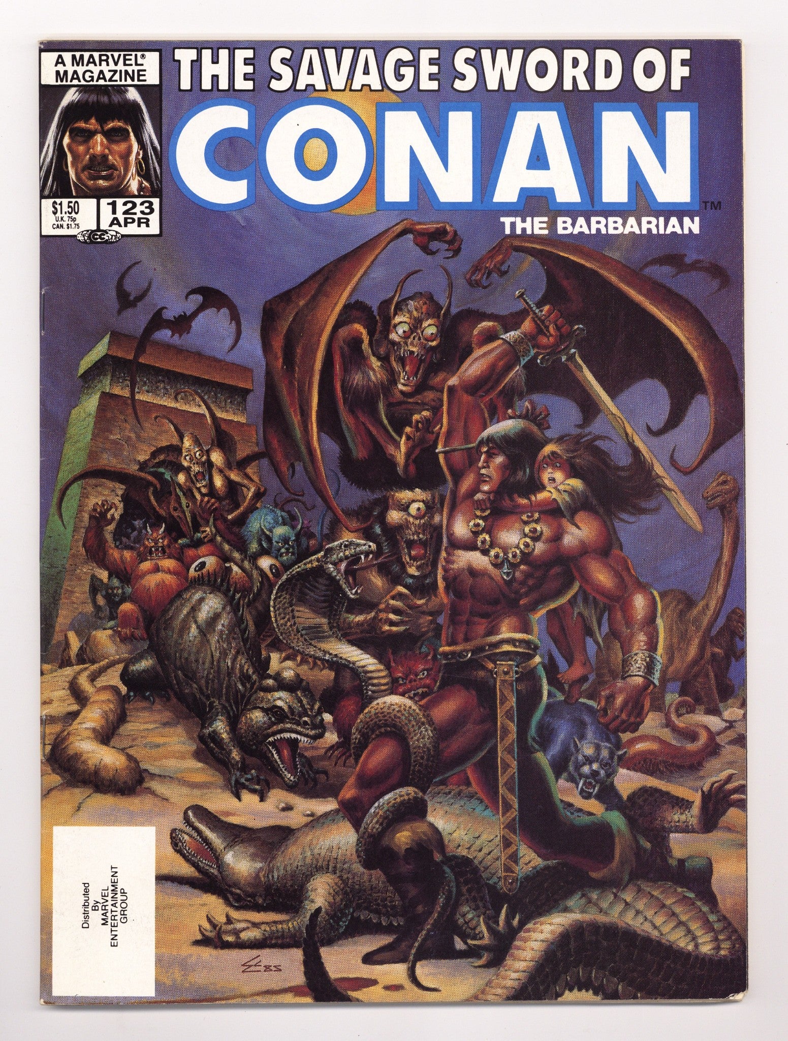 The Savage Sword of Conan Vol 1 123 Mid Grade (1986) 