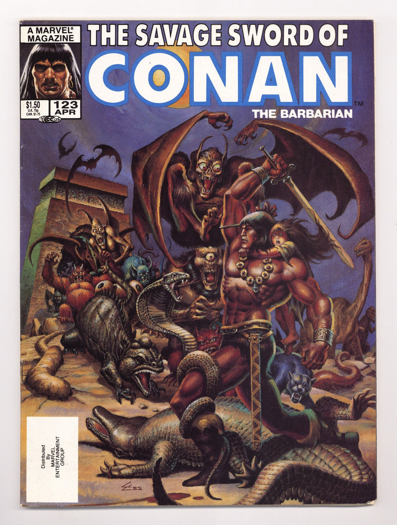 The Savage Sword of Conan Vol 1 123 Mid Grade (1986) 