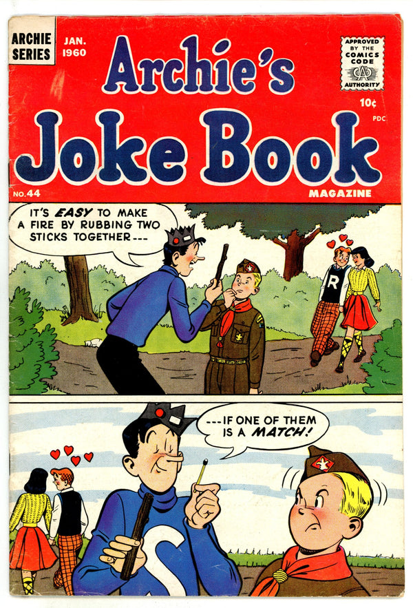 Archie's Joke Book Magazine 44 VG+ (4.5) (1960)