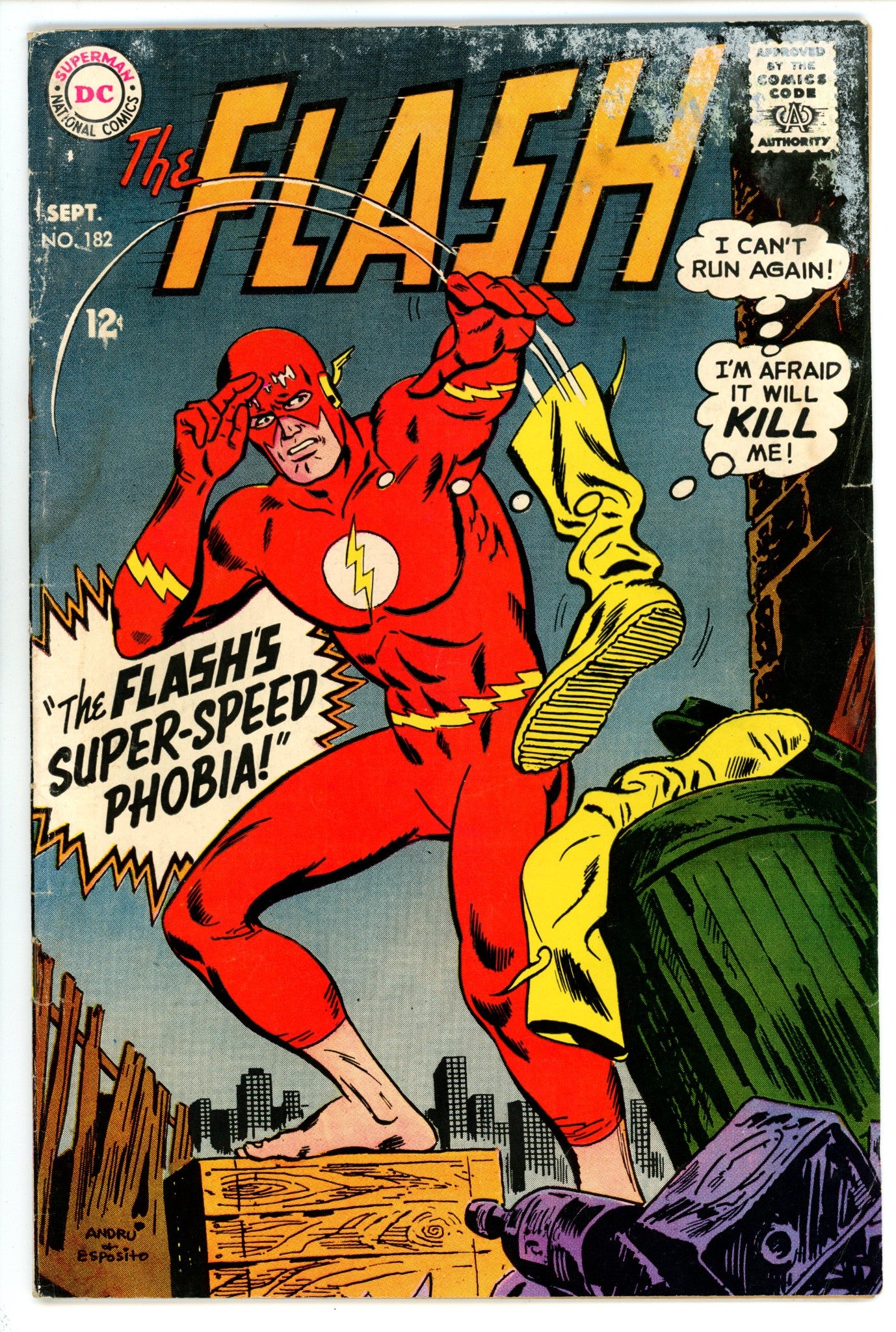 The Flash Vol 1 182 GD/VG (3.0) (1968) 