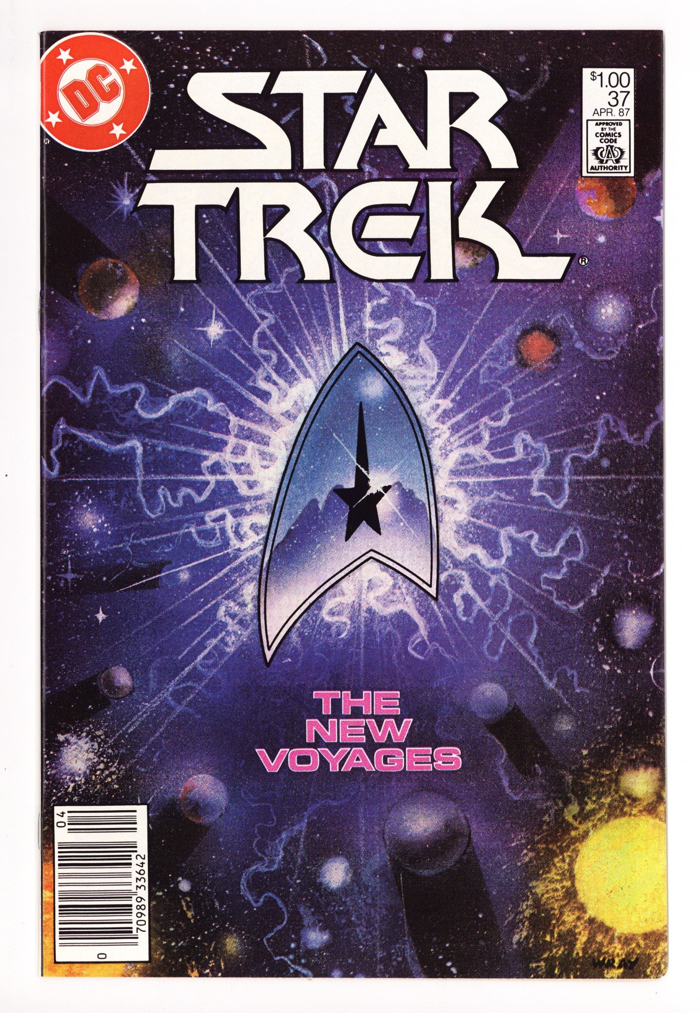 Star Trek Vol 1 37 VF+ (8.5) (1987) Canadian Price Variant 