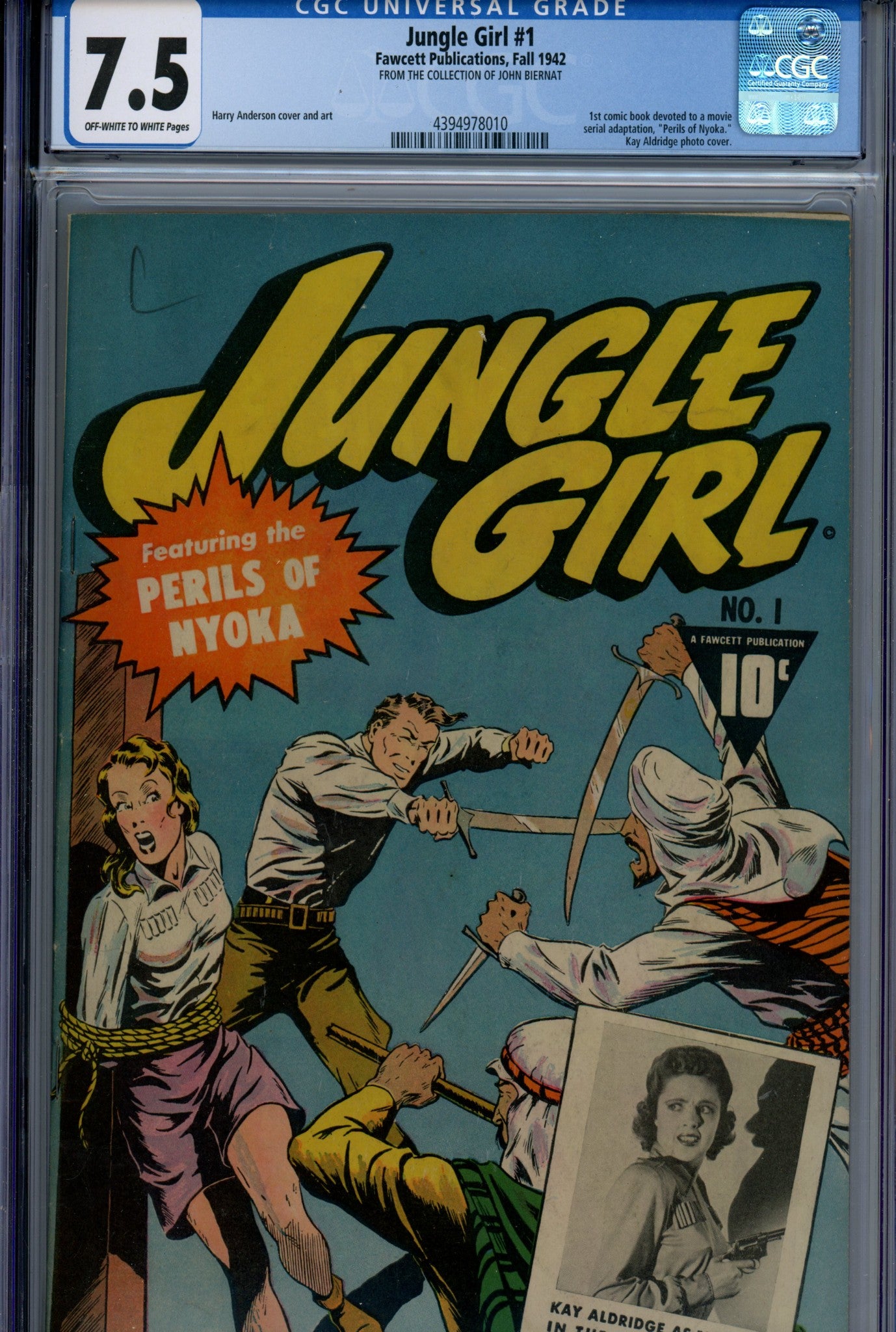Jungle Girl 1 CGC 7.5 (VF-) (1942) 