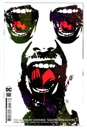 The Sandman Universe: Nightmare Country 2 High Grade (2022) Sorrentino Variant