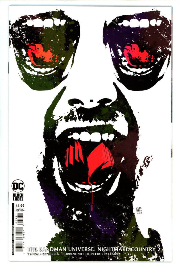The Sandman Universe: Nightmare Country 2 High Grade (2022) Sorrentino Variant