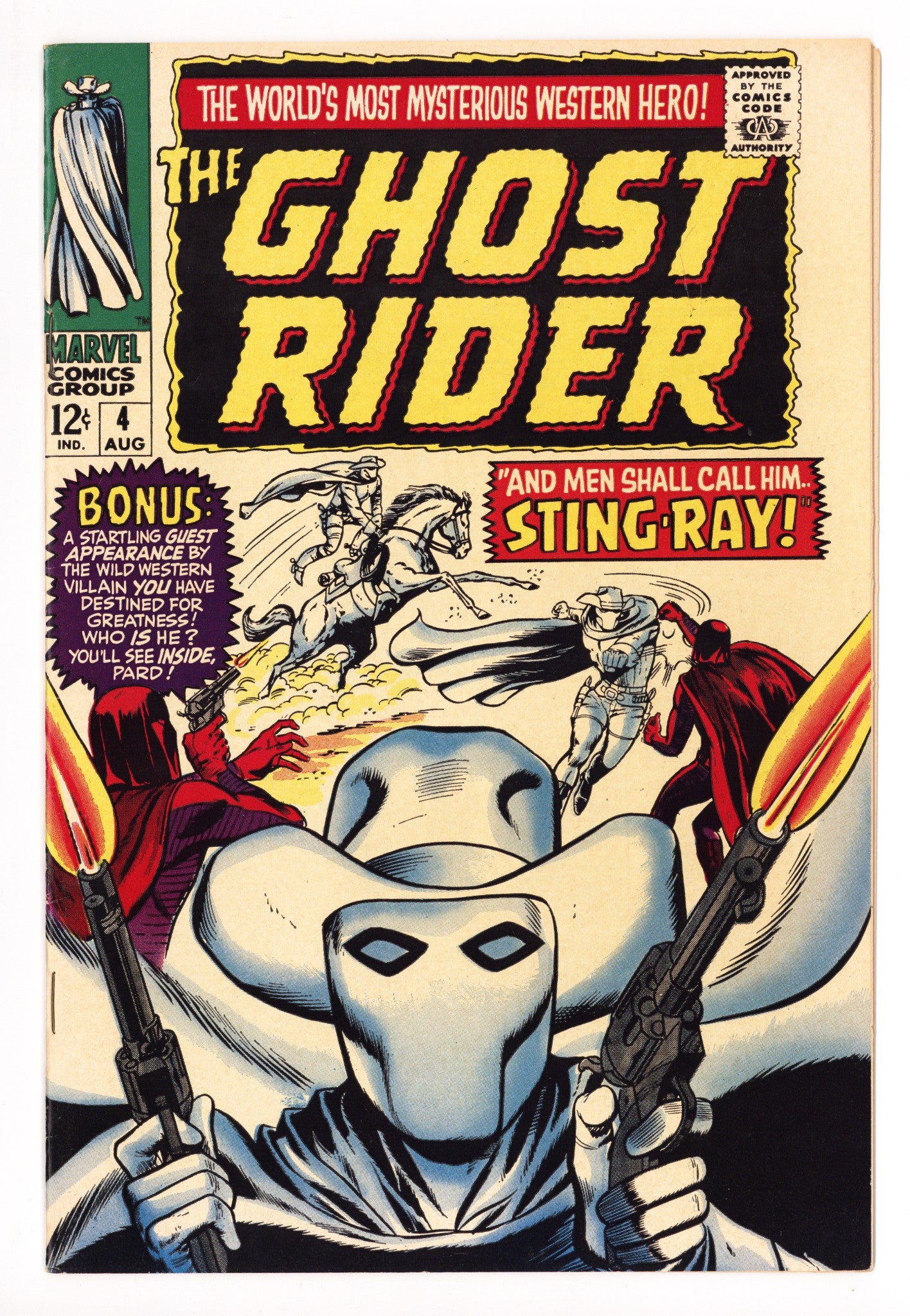 The Ghost Rider 4 VF+ (8.5) (1967) 