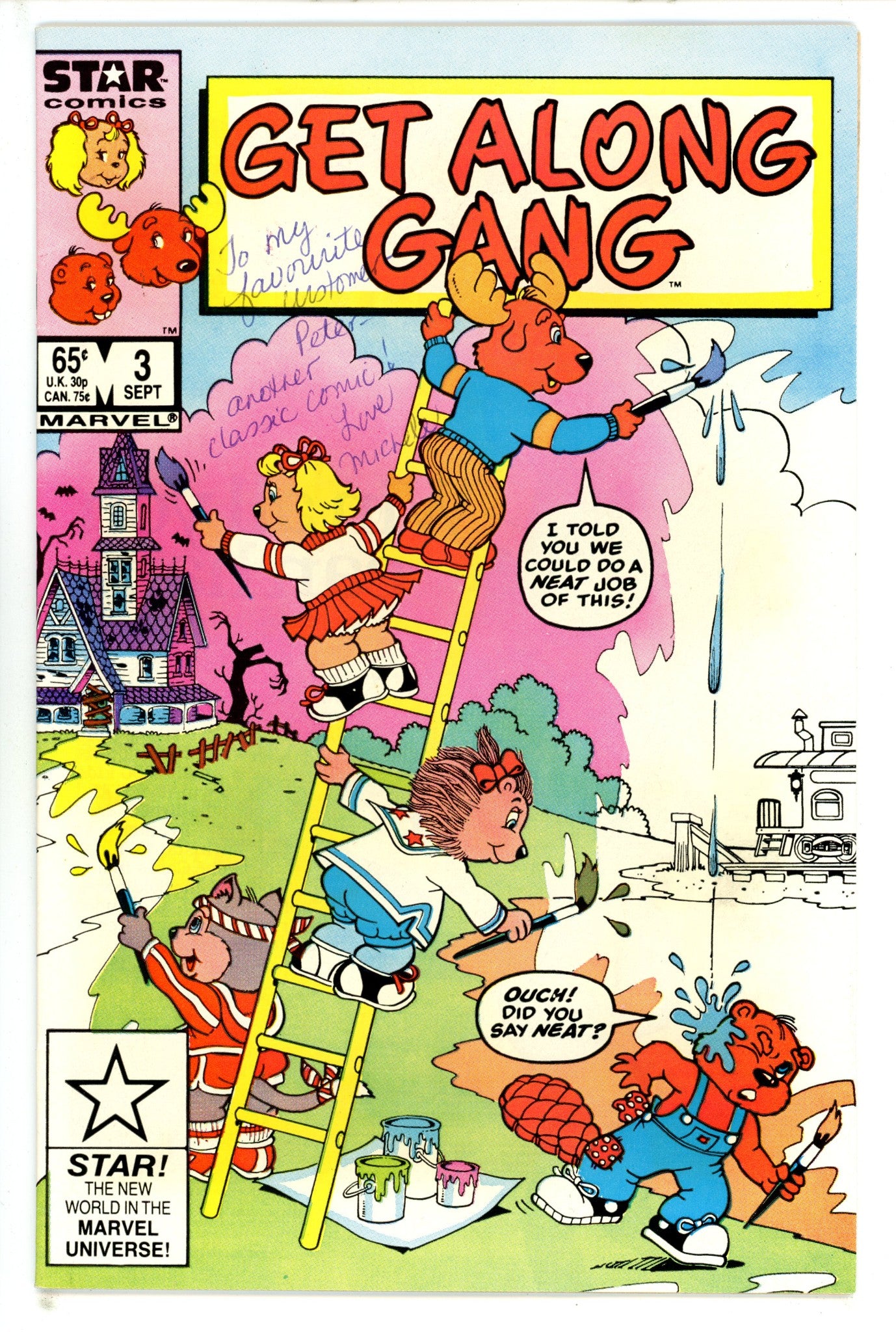 The Get Along Gang 3 Writing On Cover (1985)