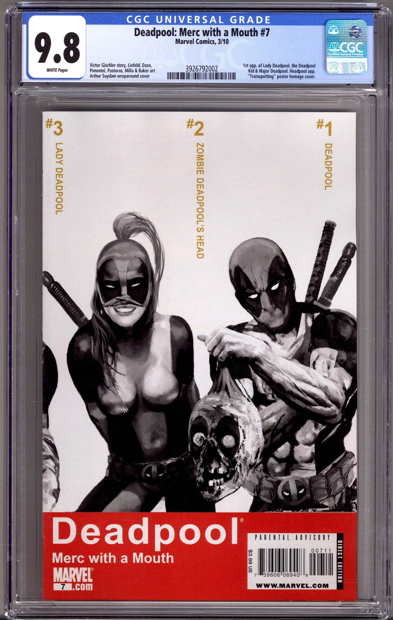 Deadpool: Merc with a Mouth 7 CGC 9.8 (NM/M) (2010) 