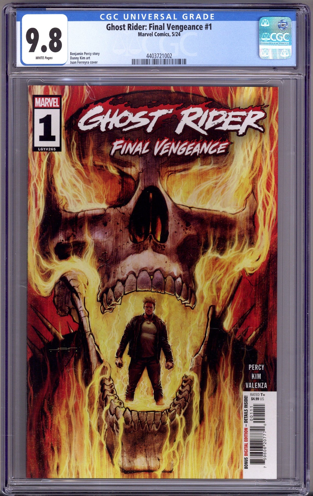 Ghost Rider: Final Vengeance 1 (265) CGC 9.8 (NM/M) | CaptCan Comics ...