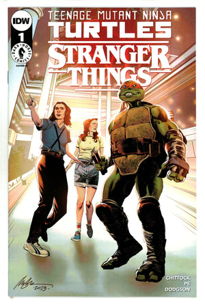 Teenage Mutant Ninja Turtles x Stranger Things 1 Albuquerque Incentive Variant VF+ (2023)