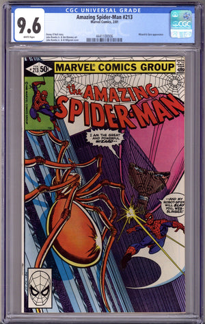 The Amazing Spider-Man Vol 1 213 CGC 9.6 (NM+) (1981)