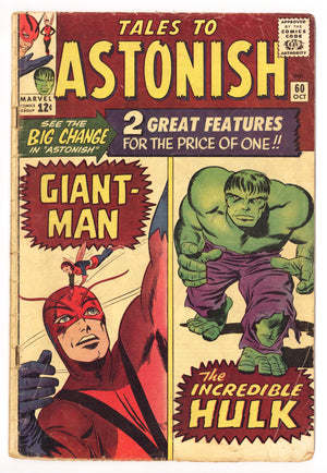 Tales to Astonish Vol 1 60 GD/VG (3.0) (1964)