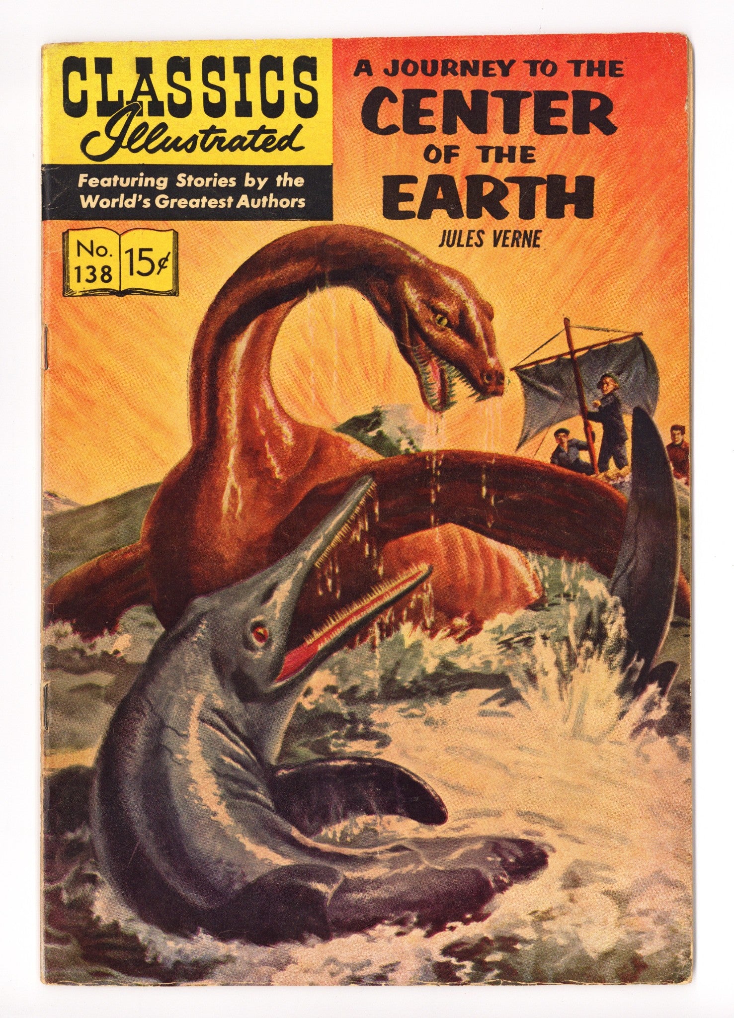 Classics Illustrated 138 [O] VG/FN (5.0) HRN 146 Journey to the Center of the Earth (1957) 