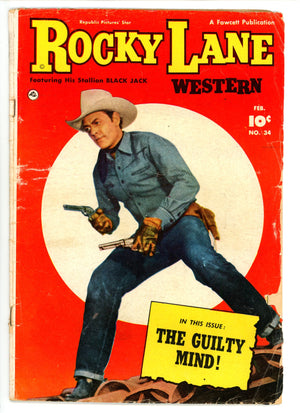 Rocky Lane Western 34 Cover Detached (1952) 