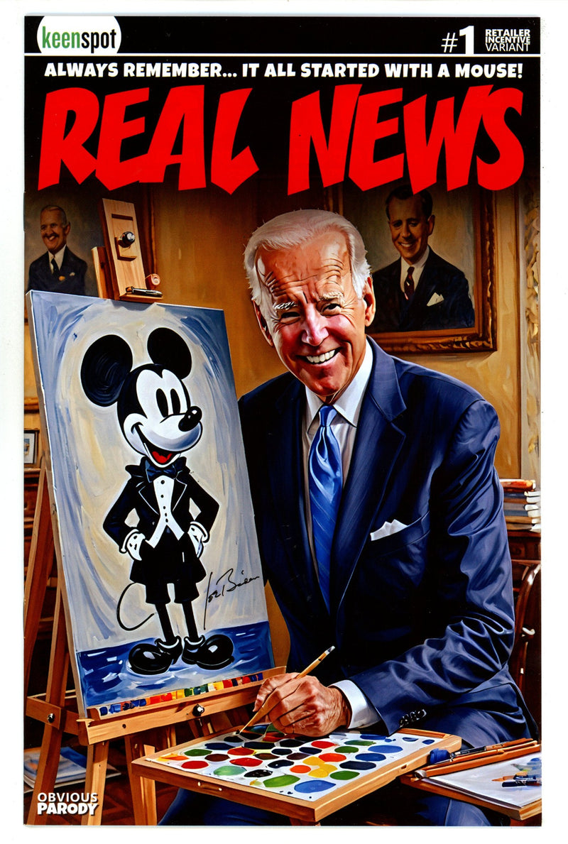 Bidens Titans Vs Mickey Mouse (Unauth) 1 Incentive Variant NM (2024)