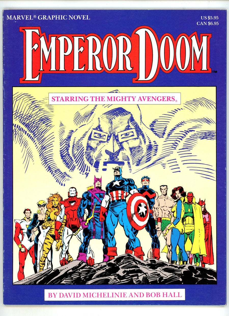 Marvel Graphic Novel: Emperor Doom -- Starring the Mighty Avengers  [nn]  Mid Grade  (1987)  