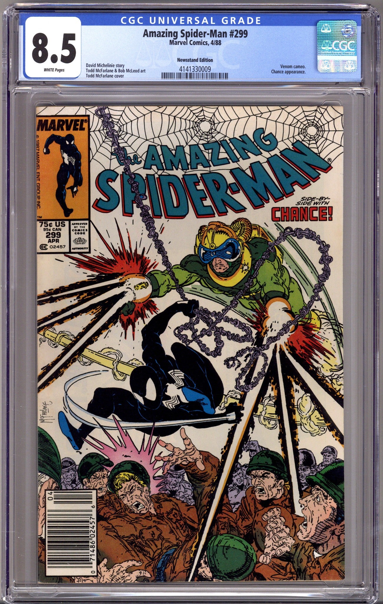 The Amazing Spider-Man Vol 1 299 CGC 8.5 (VF+) (1988) Newsstand 