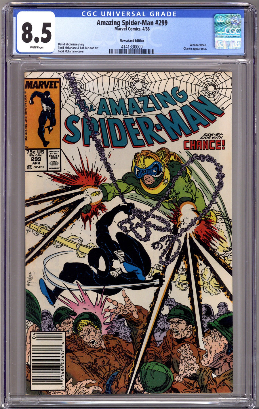 The Amazing Spider-Man Vol 1 299 CGC 8.5 (VF+) (1988) Newsstand 