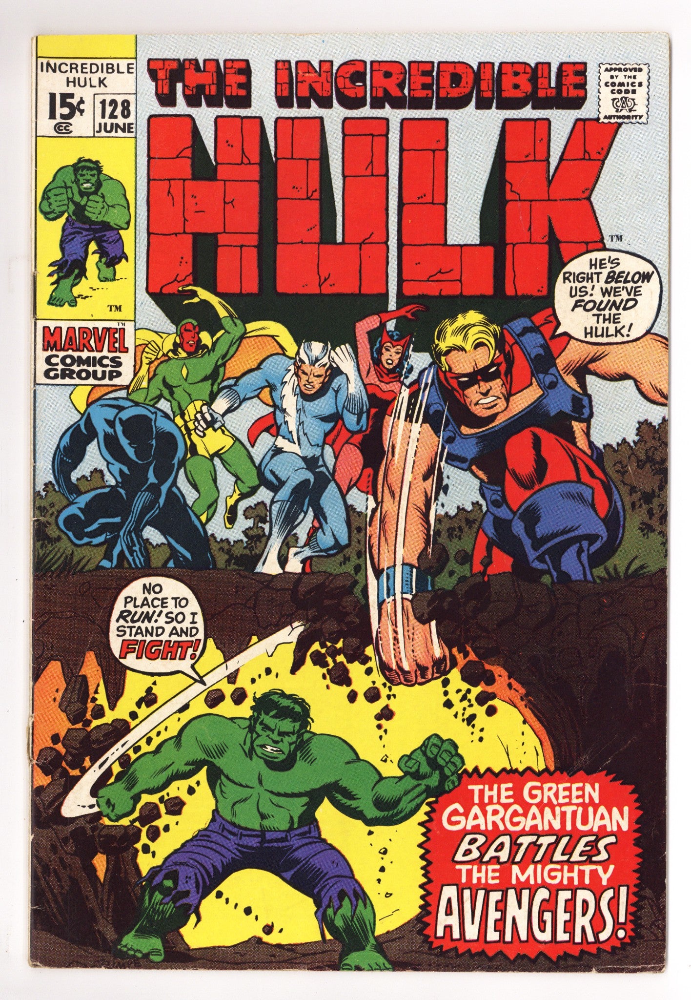The Incredible Hulk Vol 1 128 VG+ (4.5) (1970) 