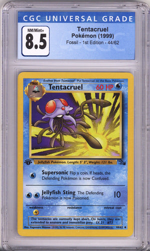 Pokemon Fossil Tentacruel 1St Edition CGC Nm/Mint Plus 8.5 (1999)