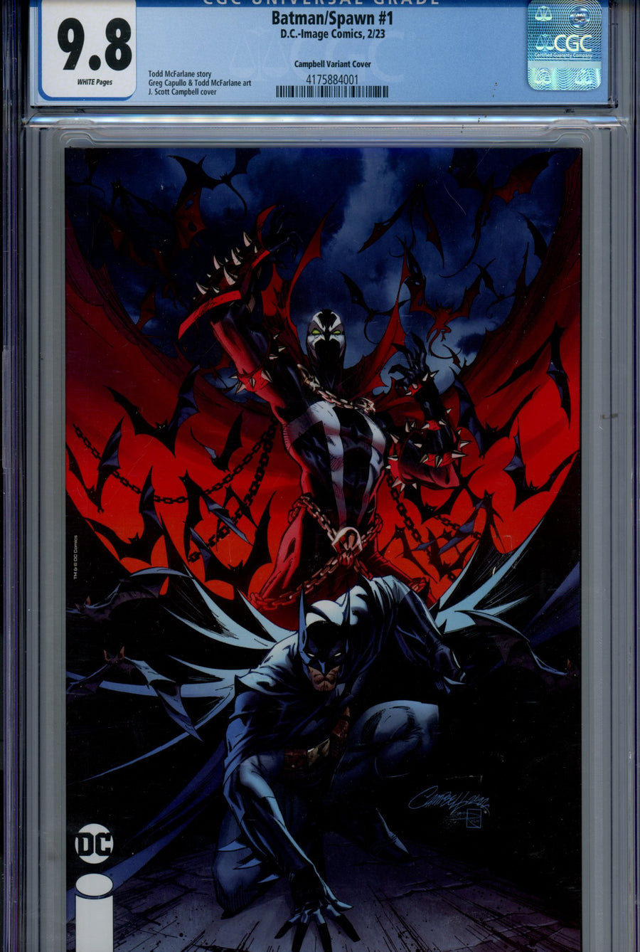 Batman / Spawn 1 CGC 9.8 (NM/M) (2023) Campbell Variant 