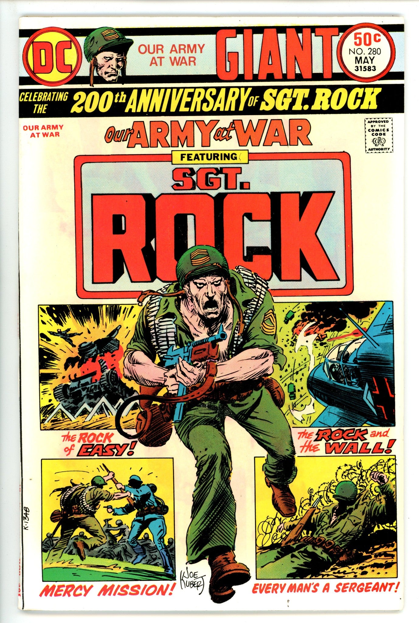 Our Army at War Vol 1 280 FN/VF (7.0) (1975) 