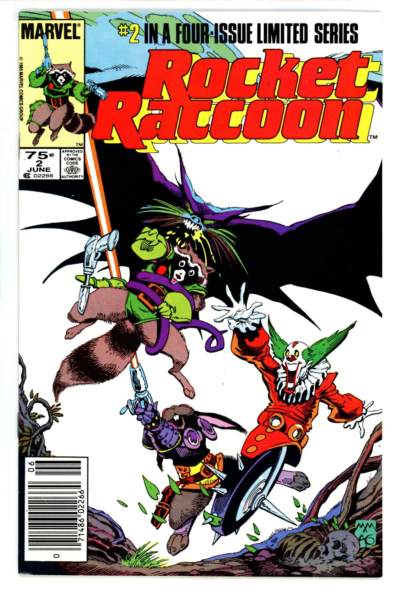 Rocket Raccoon Vol 1 2 FN/VF (7.0) (1985) Newsstand 