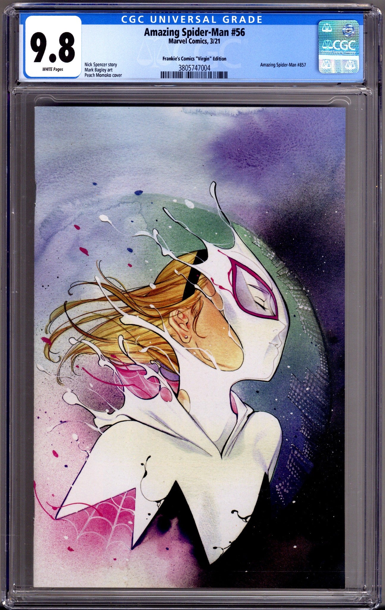 Amazing Spider-Man Vol 5 56 (857) CGC 9.8 (NM/M)   (2021) Momoko Virgin   Exclusive Variant  