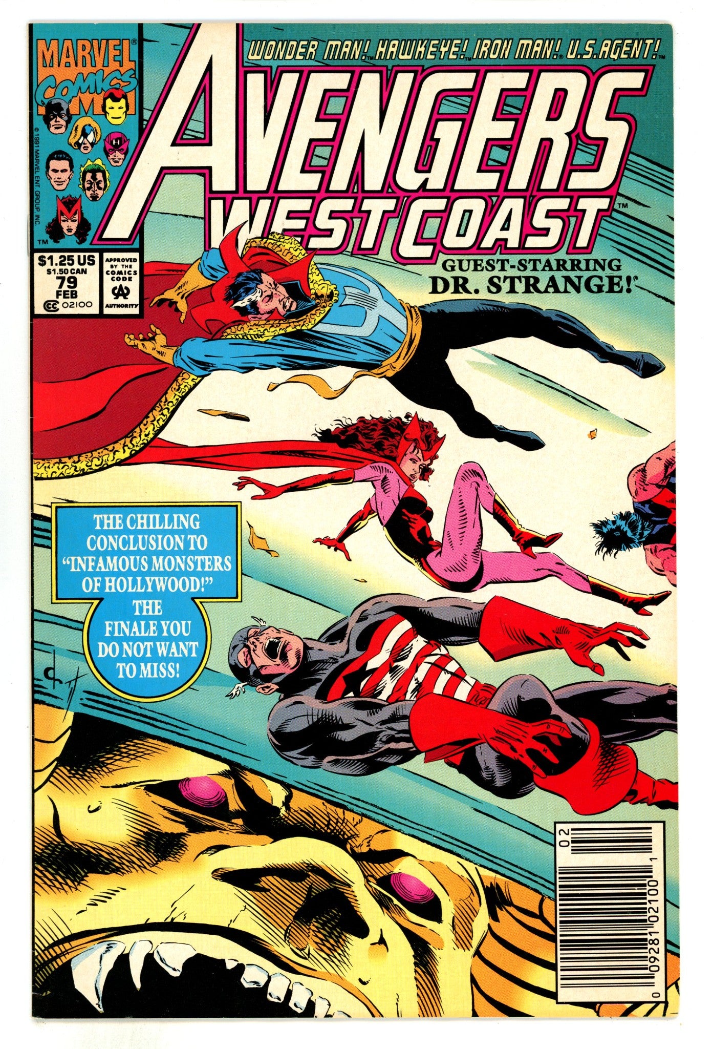 Avengers West Coast Vol 2 79  Mid Grade  (1992)  Newsstand  