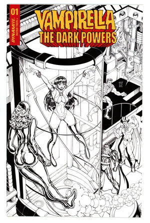 Vampirella: The Dark Powers 1 High Grade (2020) Robson B&W Homage Incentive Variant