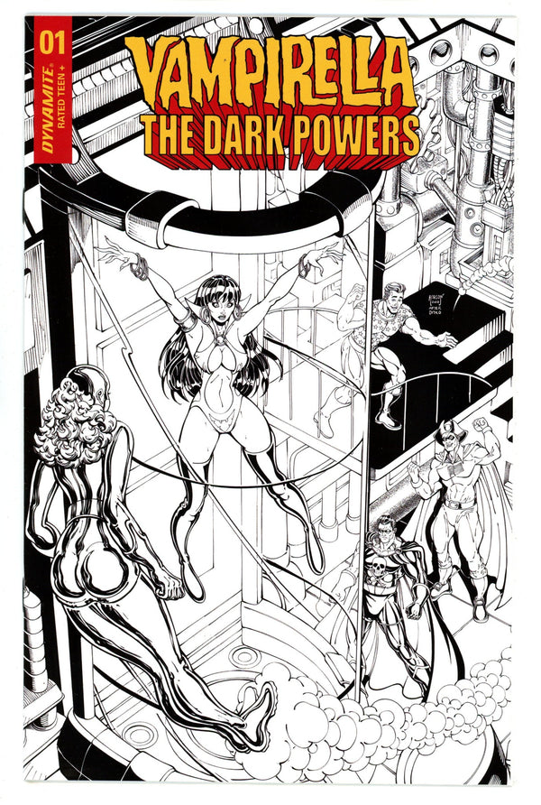Vampirella: The Dark Powers 1 High Grade (2020) Robson B&W Homage Incentive Variant
