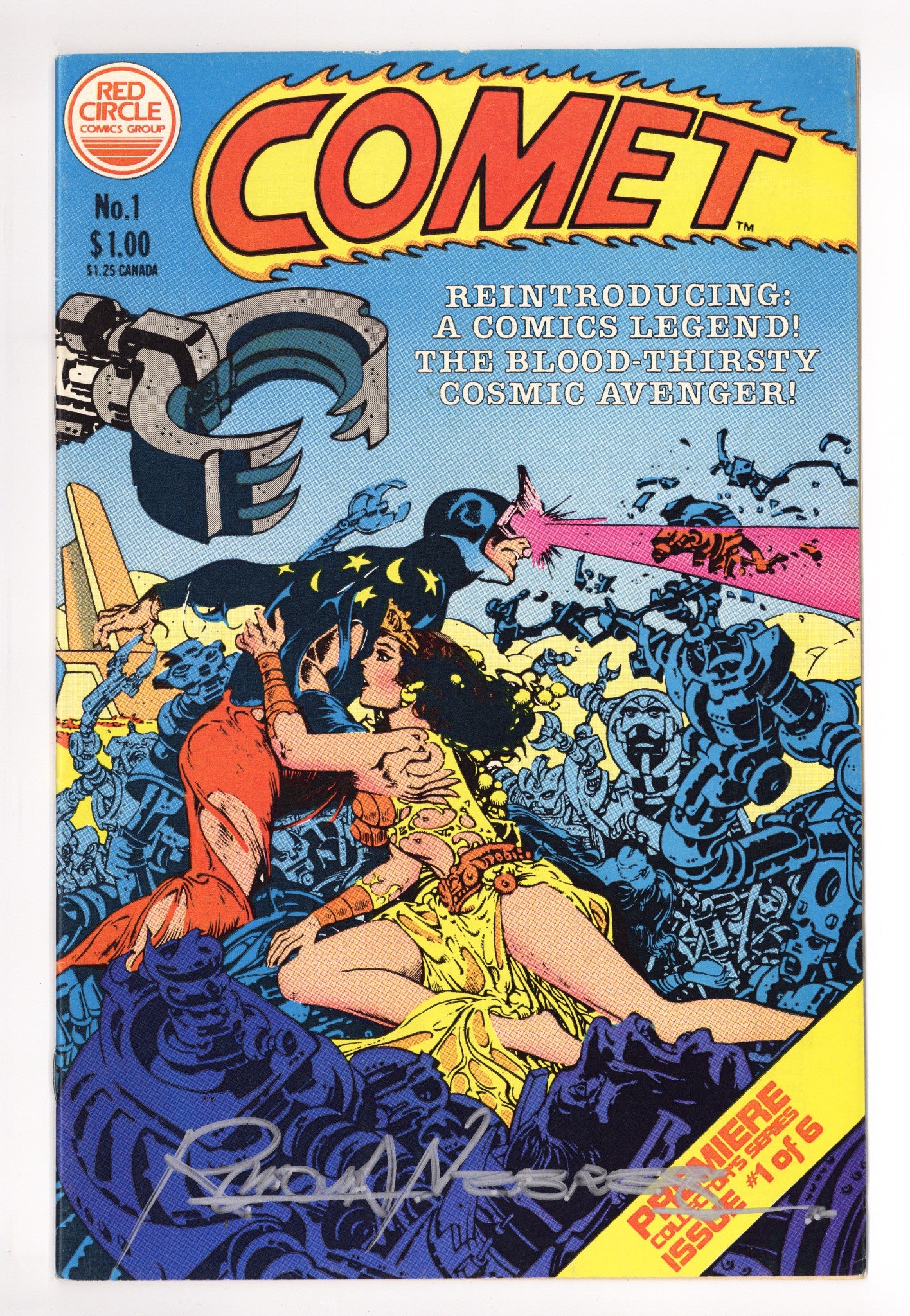 The Comet 1 FN/VF (7.0) (1983) Signed x1 Cover Rudy Nebres 