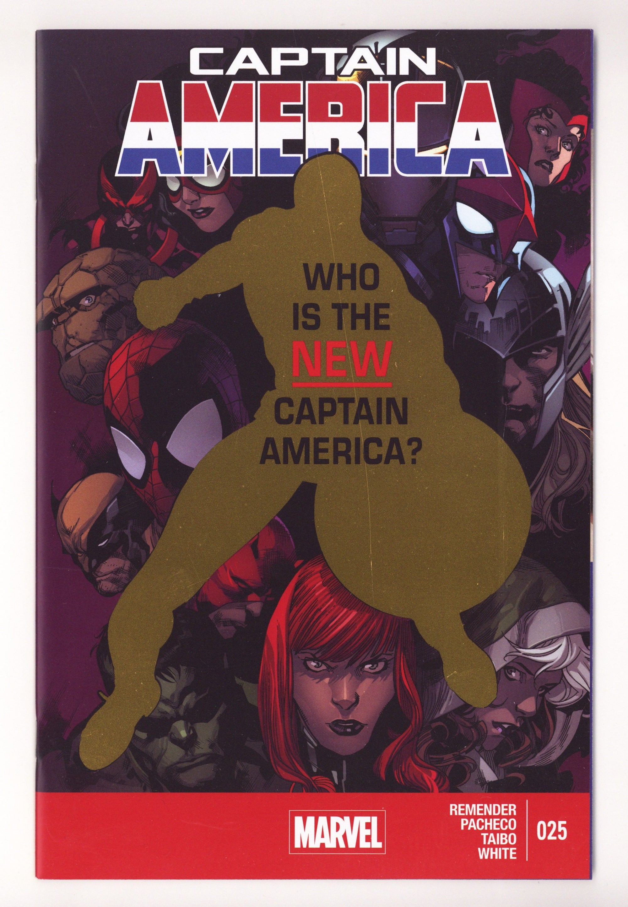 Captain America Reissue Vol 7 25  NM (9.4) /300  (2025) Gold Foil Whatnot Exclusive Variant  