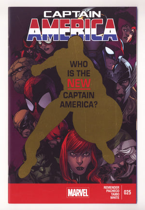 Captain America Reissue Vol 7 25  NM (9.4) /300  (2025) Gold Foil Whatnot Exclusive Variant