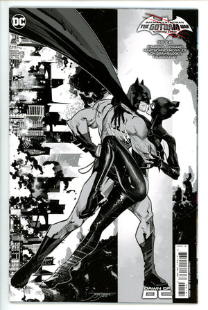 Batman Catwoman The Gotham War Scorched Earth 1 Jimenez B&W Incentive Variant NM+ (2023)