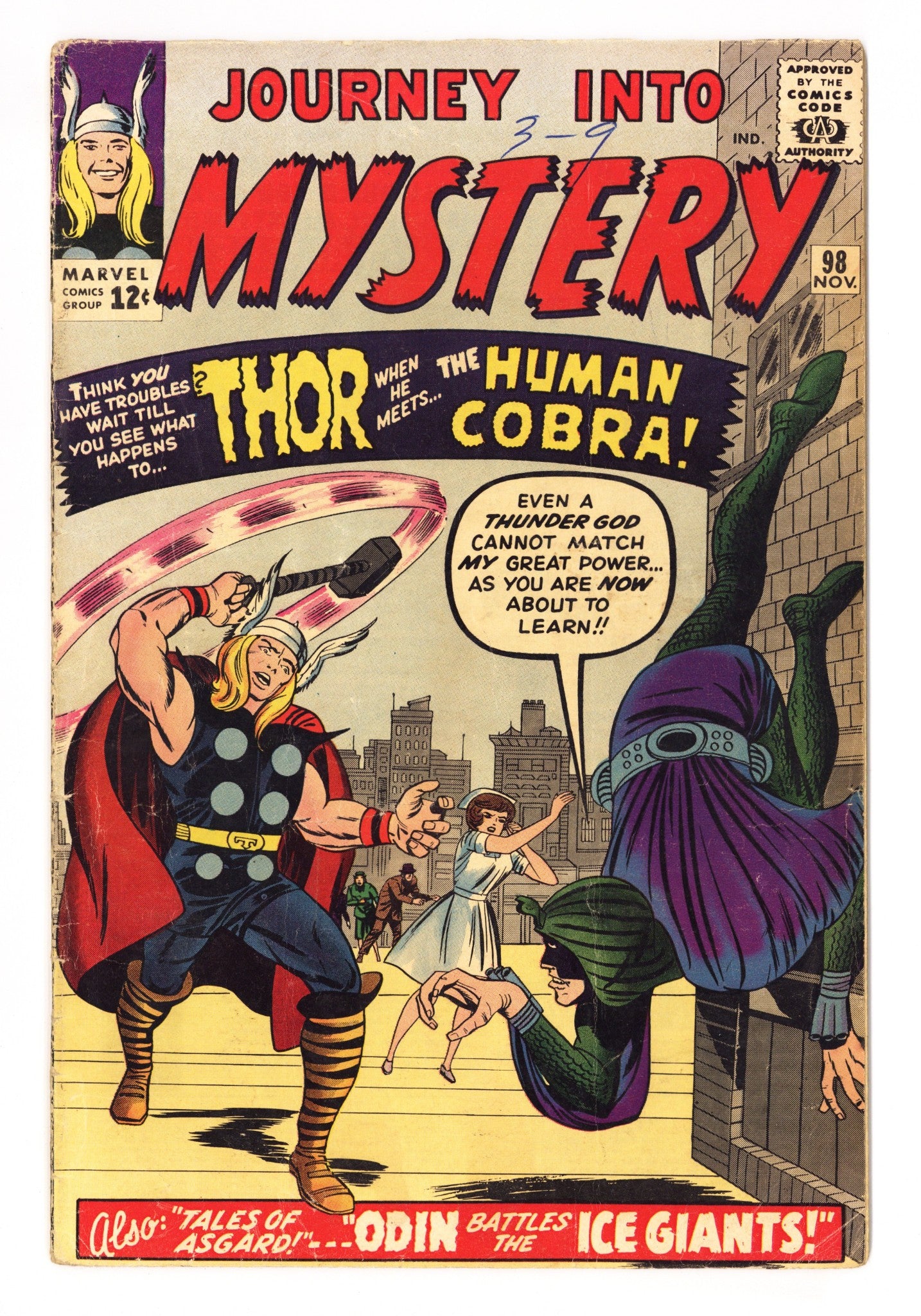 Journey into Mystery Vol 1 98 GD/VG (3.0) (1963)