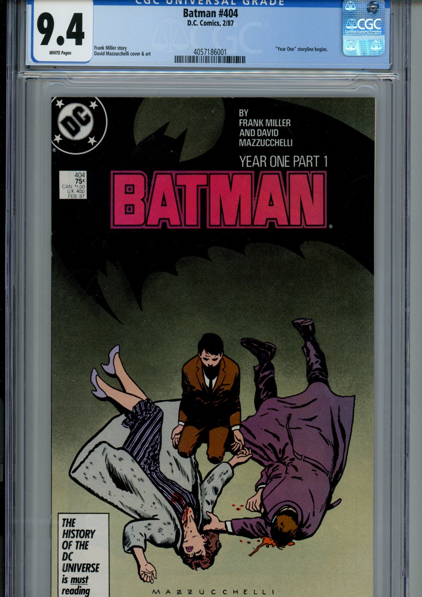Batman Vol 1 404 CGC 9.4 (NM) (1987) 