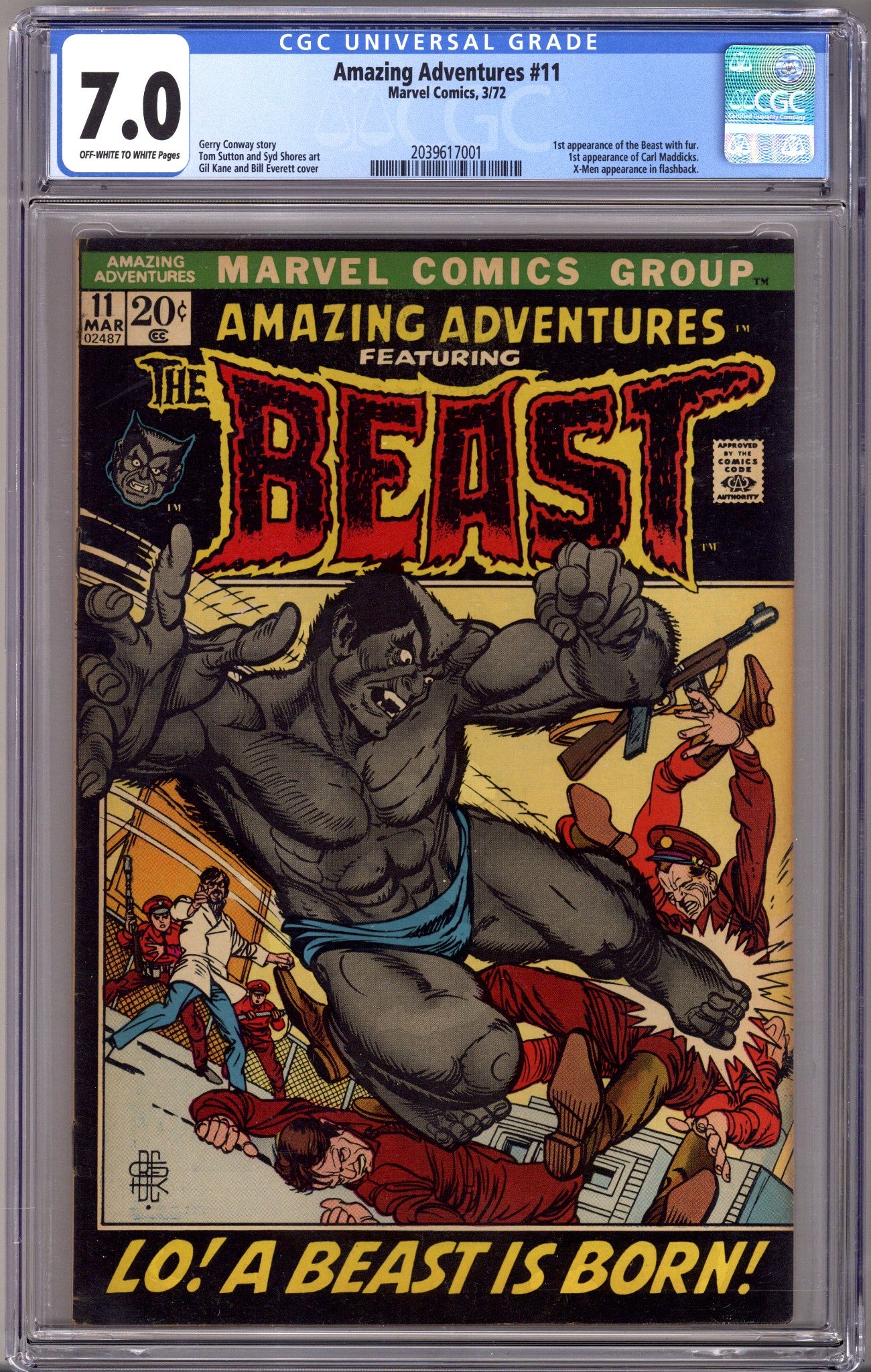 Amazing Adventures Vol 2 11 CGC 7.0 (FN/VF)   (1972)        