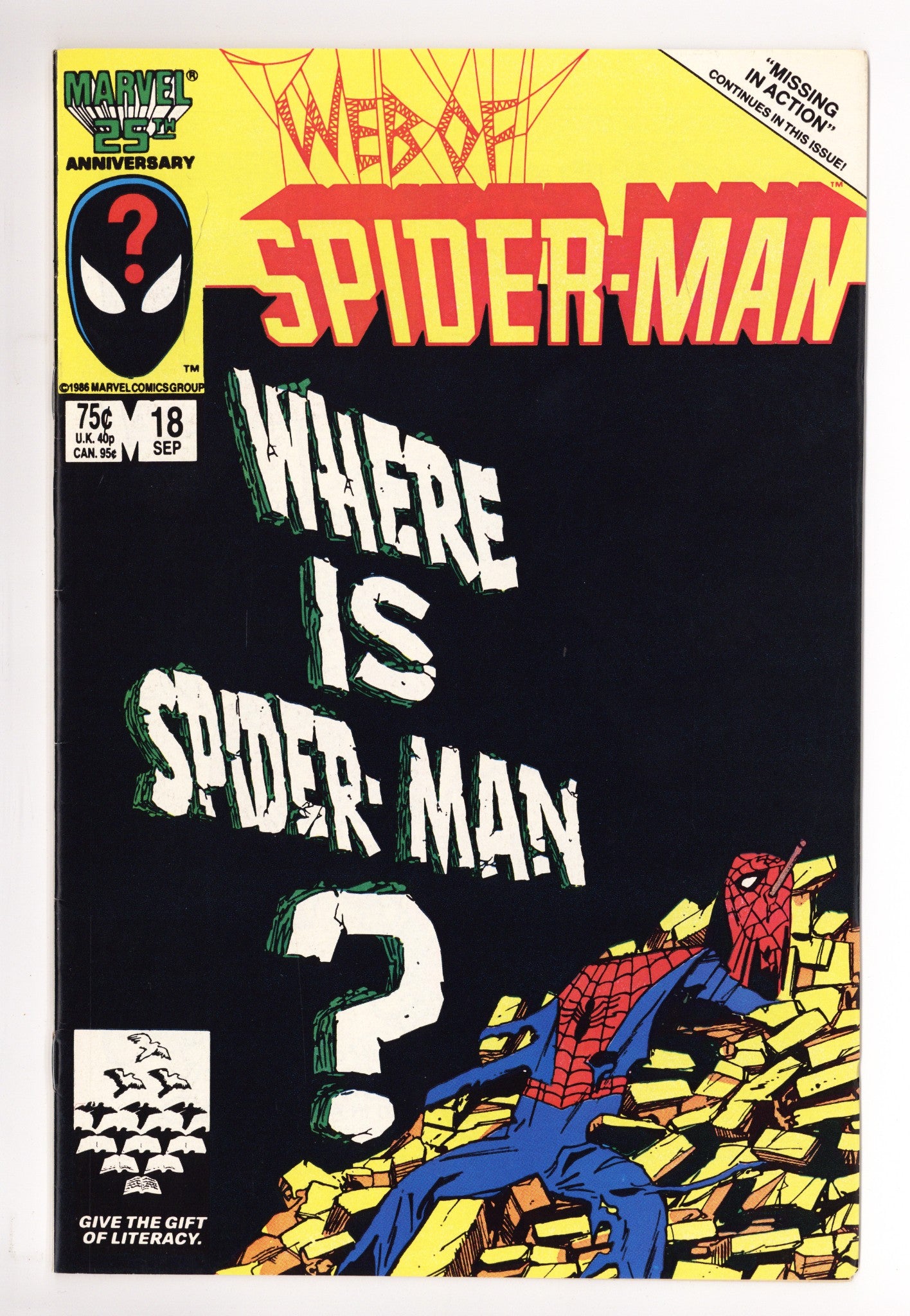 Web of Spider-Man Vol 1 18 FN/VF (7.0) (1986) 