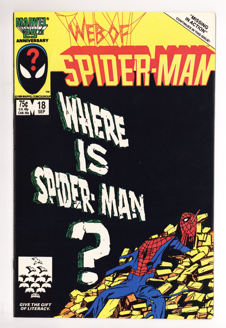 Web of Spider-Man Vol 1 18 FN/VF (7.0) (1986) 